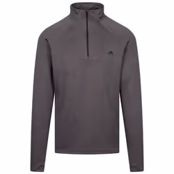 Trespass Mens Valin Long-Sleeved Top - XS, Black Marl