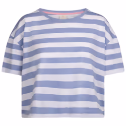 Trespass Womens/Ladies Donna Striped Boxy T-Shirt - M, Cool Blue