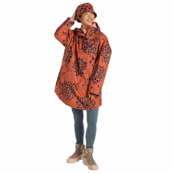 Craghoppers Womens/Ladies National Trust Globe Flowers Packable Waterproof Jacket - M-L, Dark Spice