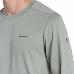 Craghoppers Mens Abel Nosilife Long-Sleeved T-Shirt - M, Lichen Green