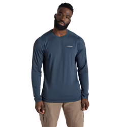 Craghoppers Mens Abel Nosilife Long-Sleeved T-Shirt - XL, Blue Stone
