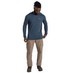 Craghoppers Mens Abel Nosilife Long-Sleeved T-Shirt - XL, Blue Stone