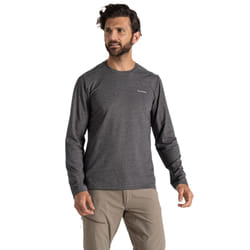 Craghoppers Mens Abel Nosilife Long-Sleeved T-Shirt - XL, Black Pepper Marl
