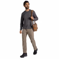 Craghoppers Mens Abel Nosilife Long-Sleeved T-Shirt - XL, Black Pepper Marl