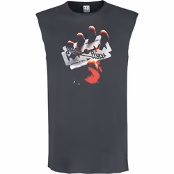 Amplified Unisex Adult British Steel Judas Priest Tank Top - XS, Charcoal