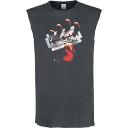 Amplified Unisex Adult British Steel Judas Priest Tank Top - XS, Charcoal