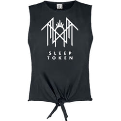 Amplified Womens/Ladies Crystalina Logo Sleep Token Sleeveless Tank Top - S, Charcoal