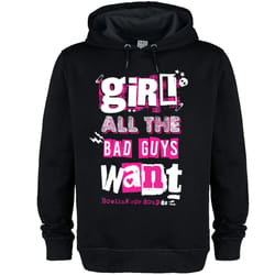 Amplified Unisex Adult Girl All The Bad Guys Want Bowling For Soup Hoodie - XXL, Black