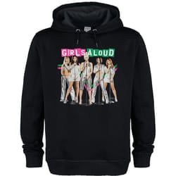 Amplified Unisex Adult Split Colour Girls Aloud Hoodie - L, Black