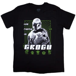 Star Wars The Mandalorian Unisex Adult His Name Is Grogu T-Shirt - XXL, Black