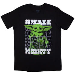 Star Wars The Mandalorian Unisex Adult Small & Mighty Grogu T-Shirt - XXL, Black