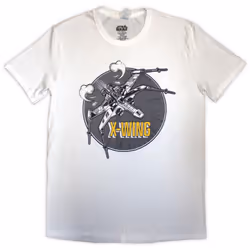 Star Wars Unisex Adult X-Wing Graphic T-Shirt - S, White