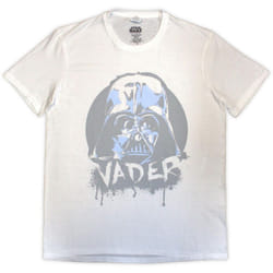 Star Wars Unisex Adult Darth Vader Spray Paint T-Shirt - S, White