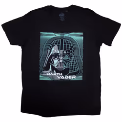 Star Wars Unisex Adult Darth Vader Grid Mask T-Shirt - XL, Black