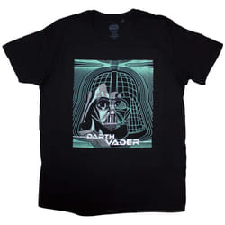 Star Wars Unisex Adult Darth Vader Grid Mask T-Shirt - S, Black