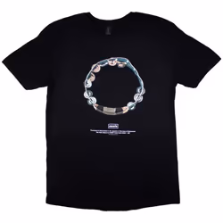 Oasis Unisex Adult Definitely Maybe Tambourine T-Shirt - S, Black