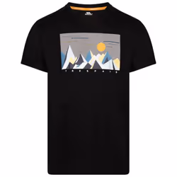 Trespass Mens Ennadai Printed T-Shirt - XL, Black