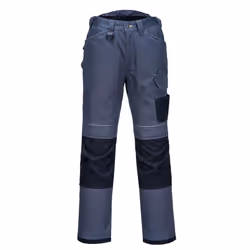 Portwest Mens Stretch Lightweight Work Trousers - 41R, Zoom Grey/Black