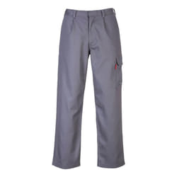 Portwest Mens Bizweld Flame Resistant Cargo Trousers - M R, Grey