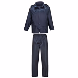 Portwest Mens Essentials Two-Piece Rain Suit - M R, Navy