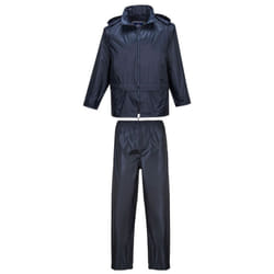 Portwest Mens Essentials Two-Piece Rain Suit - M R, Navy