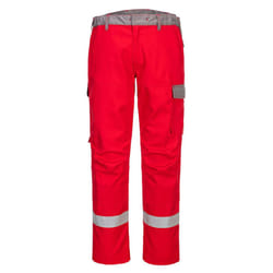Portwest Mens Bizflame Ultra Two Tone Work Trousers - 44R 44, Red