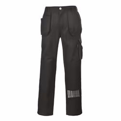Portwest Mens Slate Holster Pocket Work Trousers - S, Black