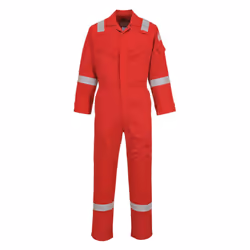 Portwest Unisex Adult Flame Resistant Anti-Static Overalls - XS, Red