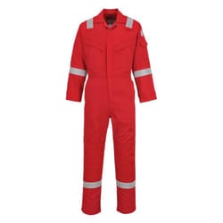 Portwest Unisex Adult Flame Resistant Anti-Static Overalls - XS, Red