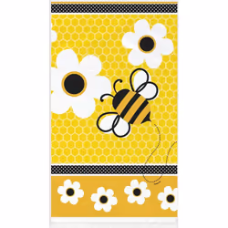 Unique Party Plastic Bumblebee Tablecloth