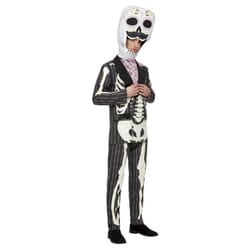 Smiffys Mens Deluxe Senor Day Of The Dead Costume Set - L R, Black/White