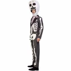 Smiffys Mens Deluxe Senor Day Of The Dead Costume Set - L R, Black/White