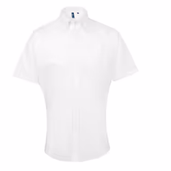 Premier Mens Signature Oxford Short Sleeve Work Shirt - 23in, White