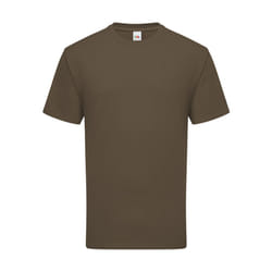 Fruit Of The Loom Mens Iconic 195 Ringspun Premium Tshirt - S UK, Truffle Brown