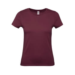B&C Womens/Ladies #Inspire E150 T-Shirt - XS, Burgundy
