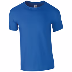 Gildan Mens Short Sleeve Soft-Style T-Shirt - 5XL, Royal