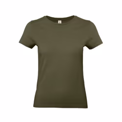 B&C Womens/Ladies E190 T-Shirt - XS, Urban Khaki