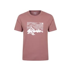 Mountain Warehouse Mens Mountain T-Shirt - XS, Burgundy