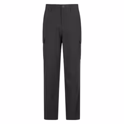 Mountain Warehouse Mens Delta Stretch Cargo Trousers - 32R, Black