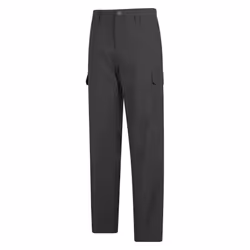Mountain Warehouse Mens Delta Stretch Cargo Trousers - 32R, Black