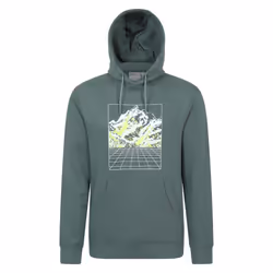 Mountain Warehouse Mens Grid Hoodie - XXS, Green