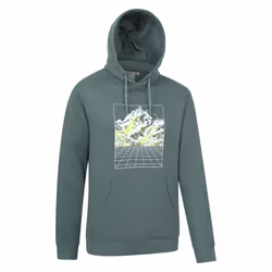 Mountain Warehouse Mens Grid Hoodie - XXS, Green