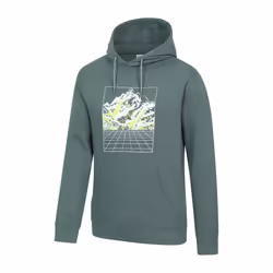Mountain Warehouse Mens Grid Hoodie - XXS, Green