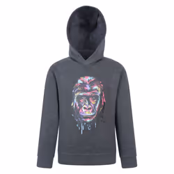 Mountain Warehouse Childrens/Kids Graffiti Gorilla Hoodie - 5-6 Years, Grey