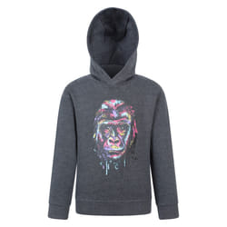 Mountain Warehouse Childrens/Kids Graffiti Gorilla Hoodie - 5-6 Years, Grey