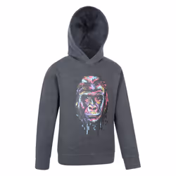 Mountain Warehouse Childrens/Kids Graffiti Gorilla Hoodie - 11-12 Years, Grey