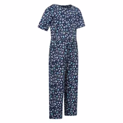 Mountain Warehouse Girls Poppy Animal Print Jumpsuit - 3-4 Years, Navy