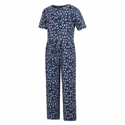Mountain Warehouse Girls Poppy Animal Print Jumpsuit - 3-4 Years, Navy