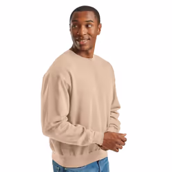 Fruit Of The Loom Mens Supercotton Sweatshirt - L, Desert Sand