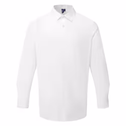 Premier Mens Poplin Long-Sleeved Formal Shirt - S, White